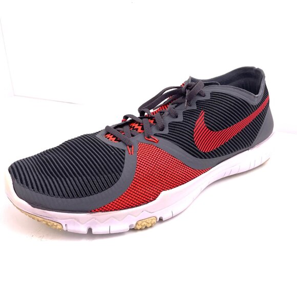 Nike Free Trainer 3.0 Men’s  Gray Red 749361-060 Cross Training Shoes Size 15 - Picture 4 of 15